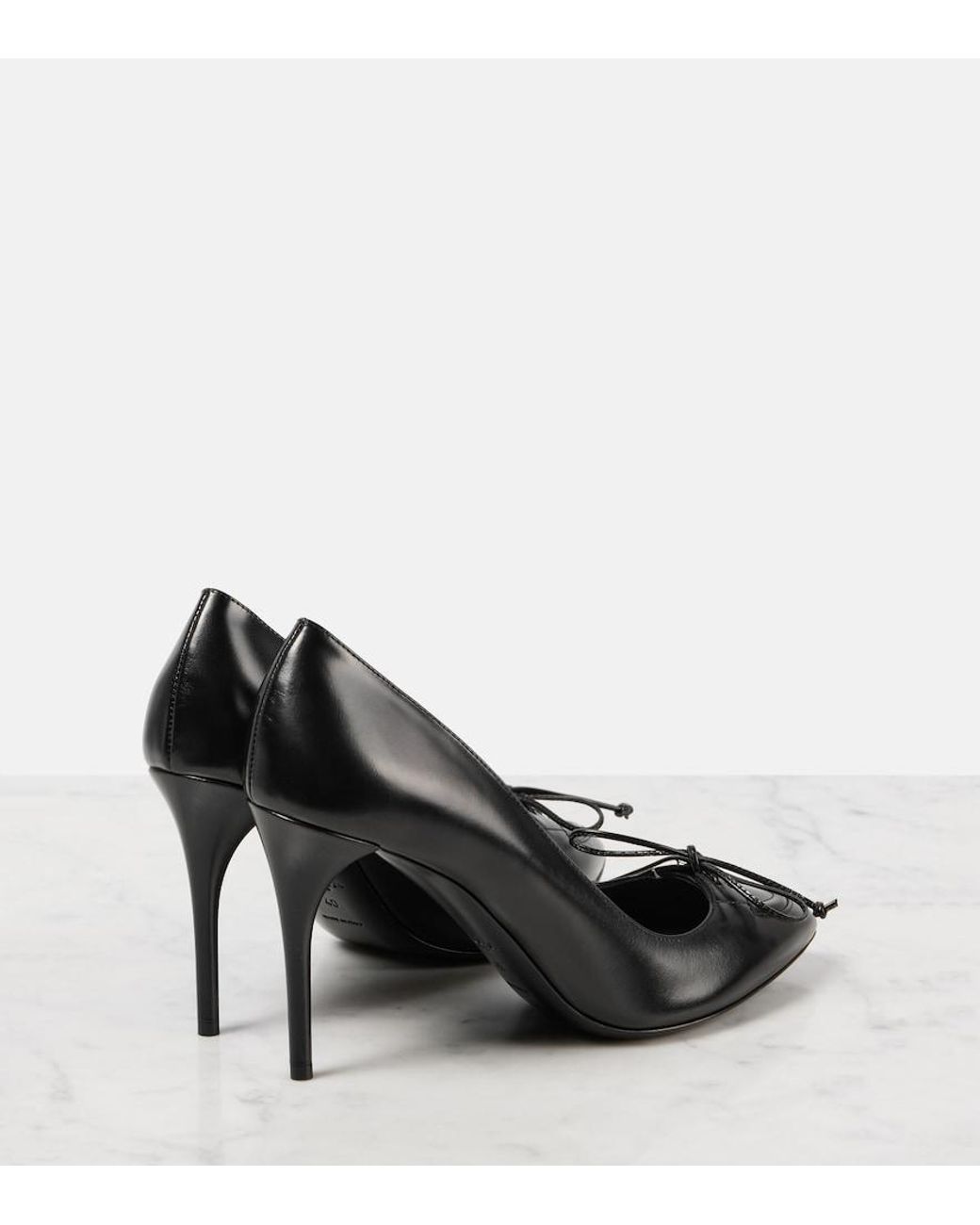 Alaïa Black 90 Leather Pumps