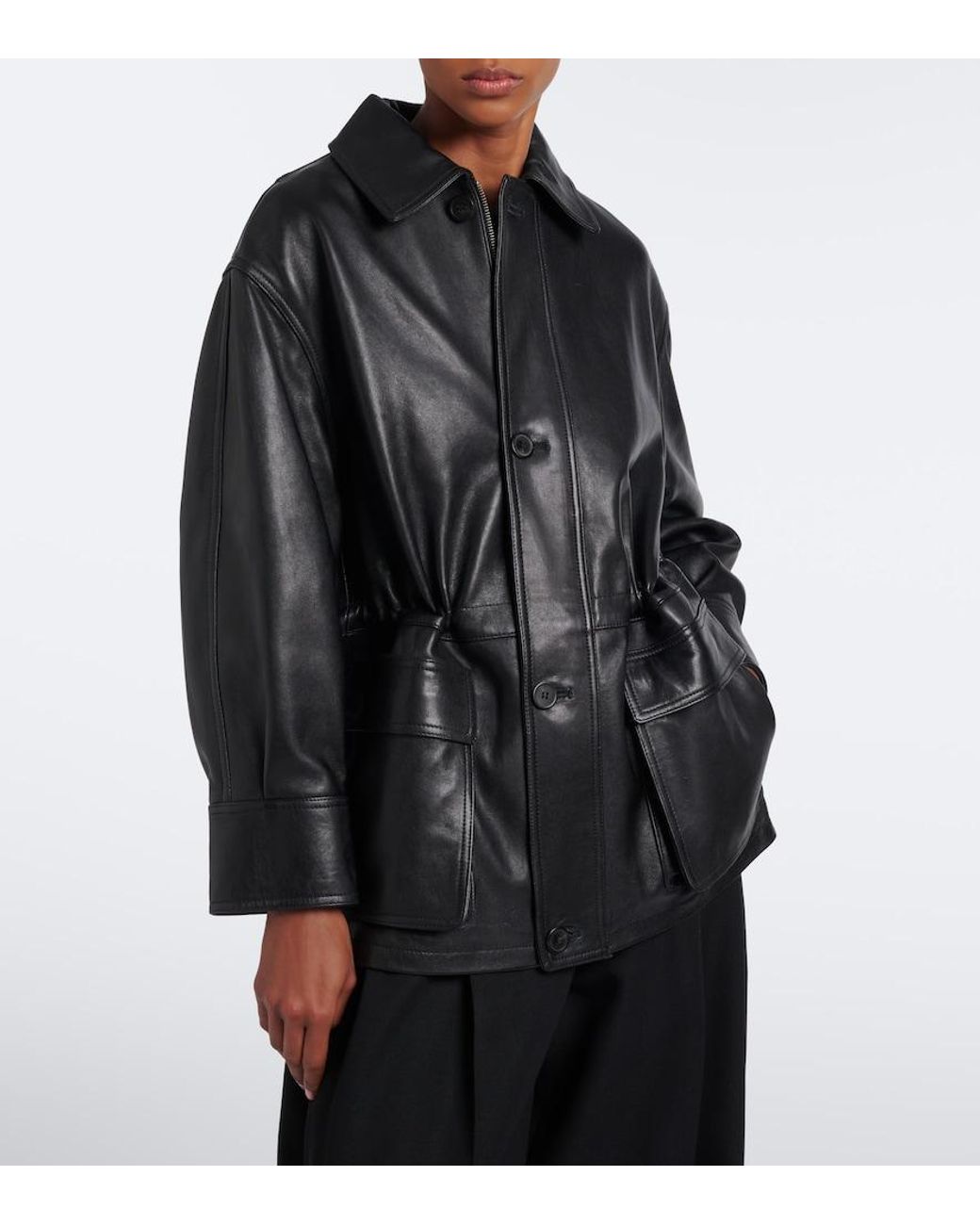 Arma Black Maeve Leather Jacket
