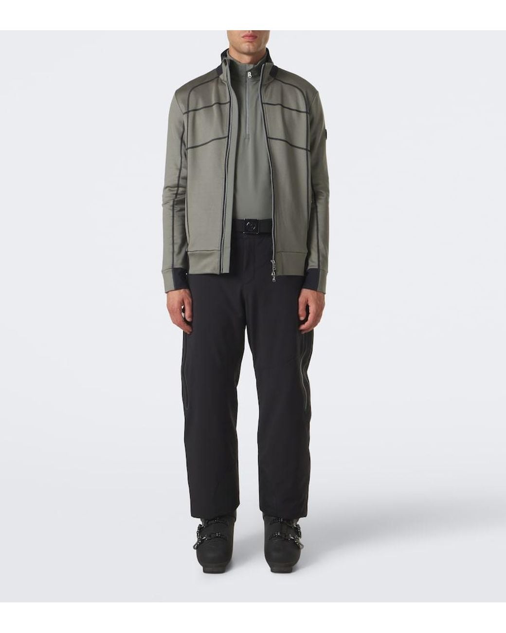 Bogner Gray Harry Ski Top for men