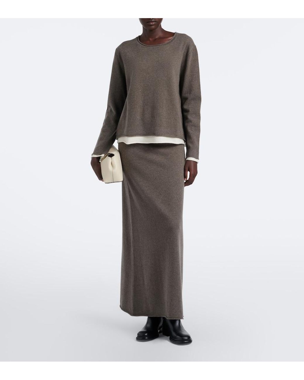 arch4 Brown Finley Layered Cashmere Sweater