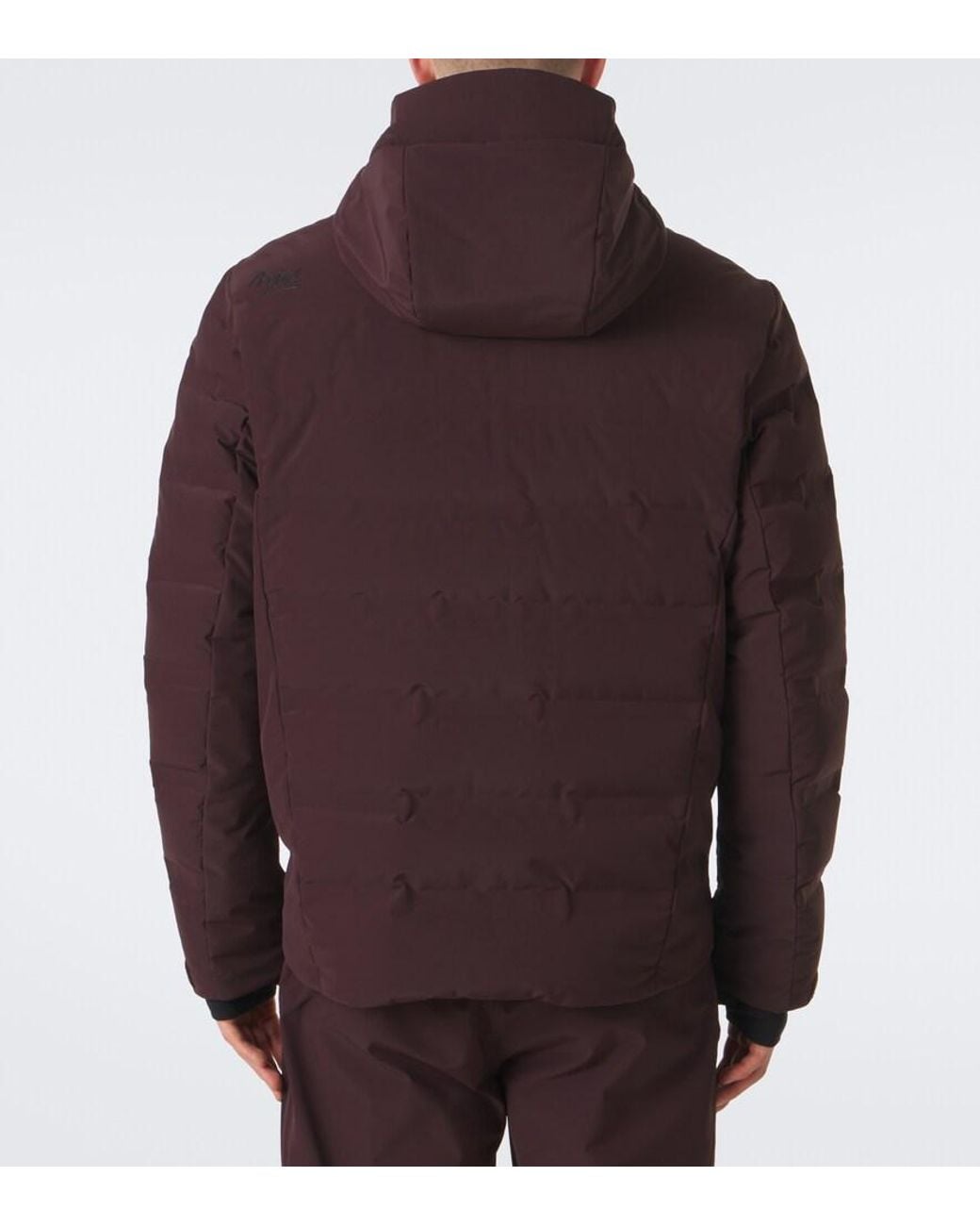 Aztech Mountain Purple Nuke Hooded Down Ski Jacket for men