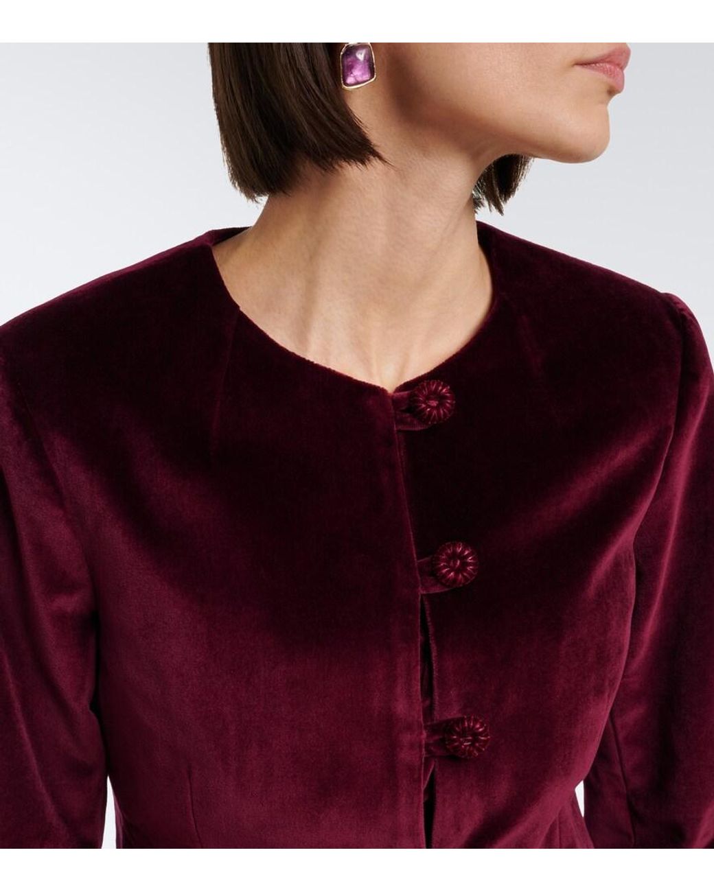 Posse Purple Maria Cotton Velvet Jacket