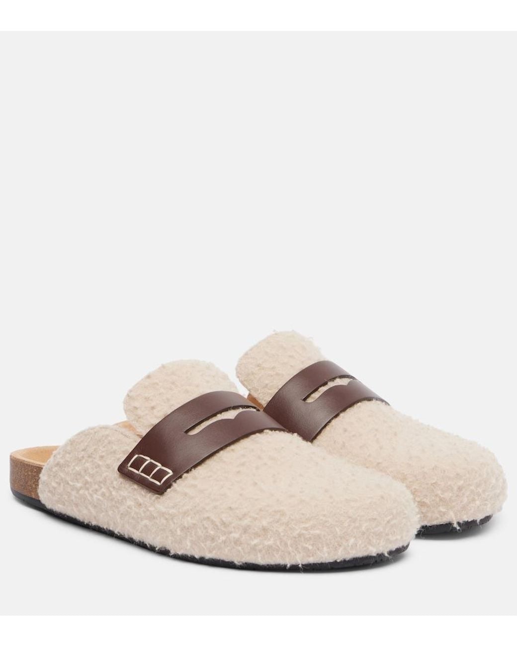 J.W. Anderson Pink Felt Mules