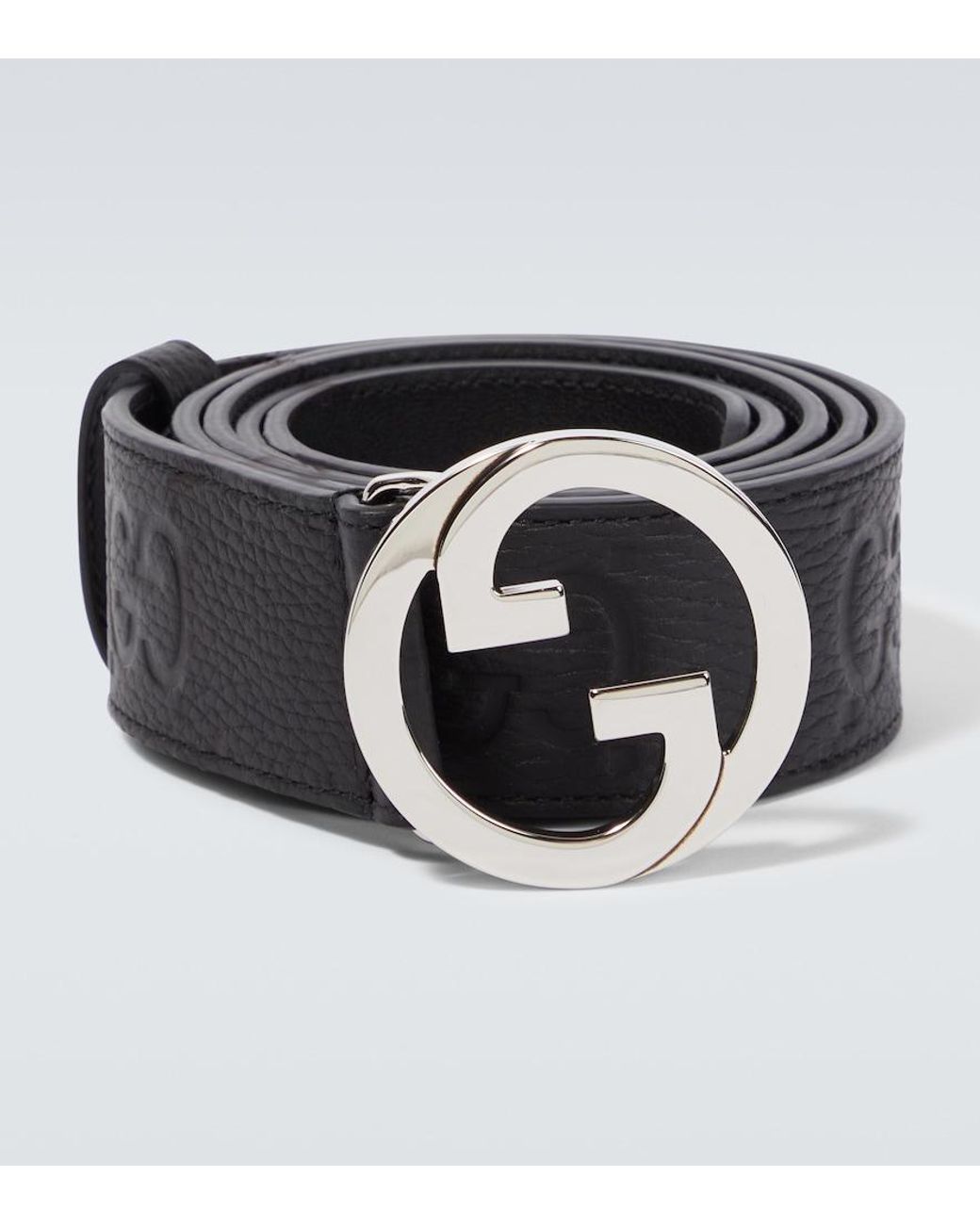 Gucci Guertel Blondie Interlocking G aus Leder in Schwarz für Herren | Lyst  DE