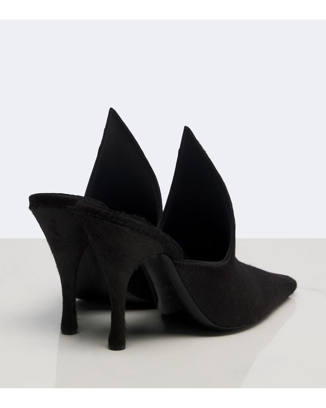 Alaïa Black Calf Hair Mules