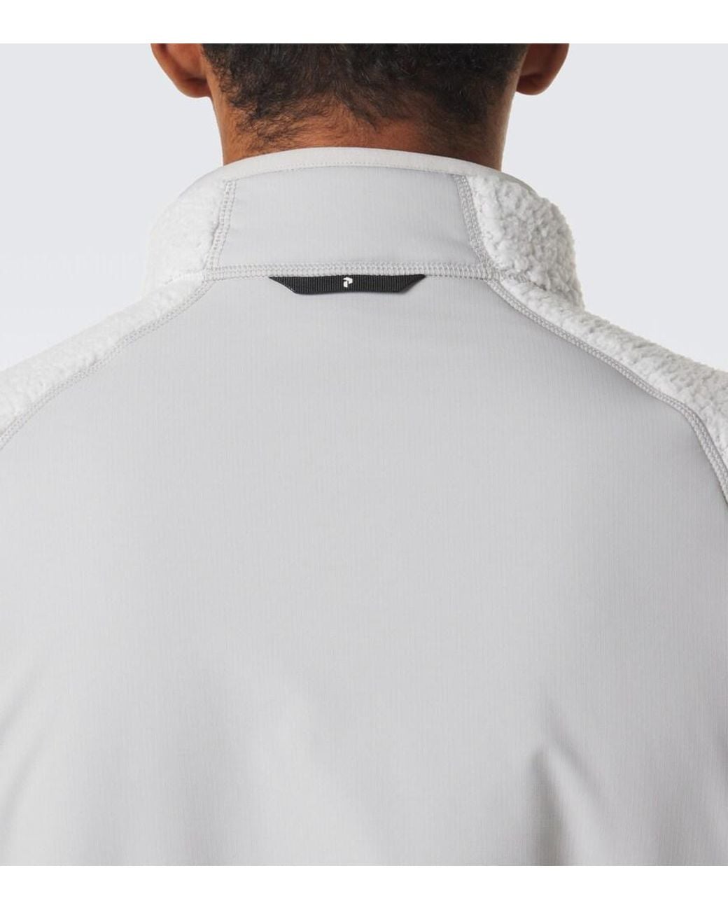 Peak Performance White Wildrush Teddy Jacket for men