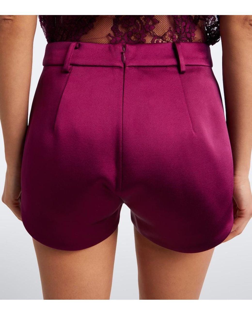 retroféte Purple Colton Satin Shorts