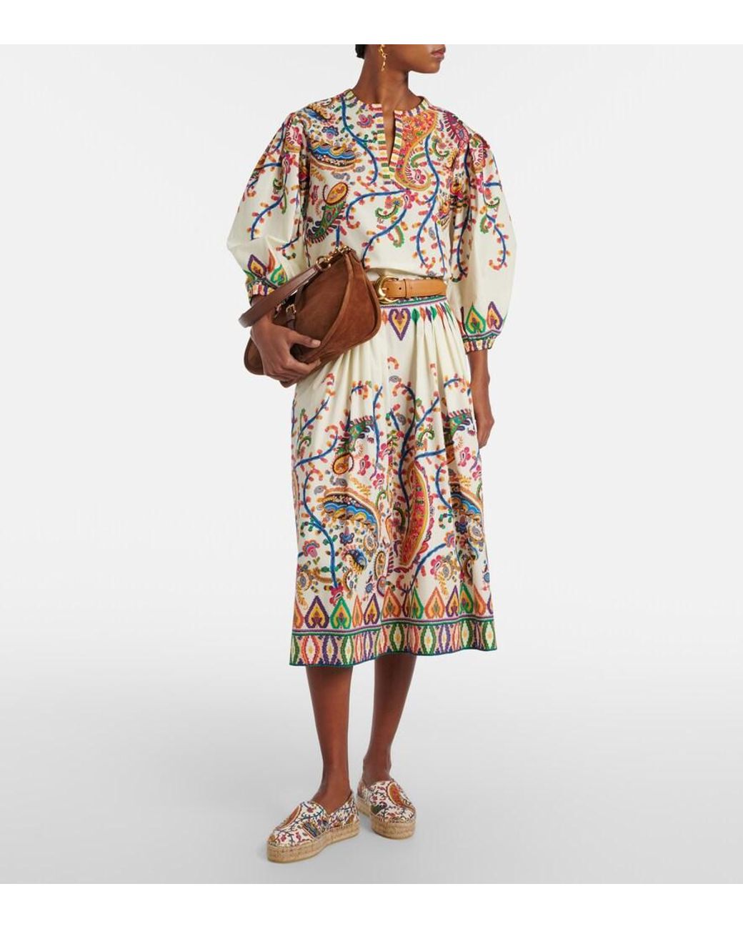 Etro Brown Espadrilles Aus Canvas