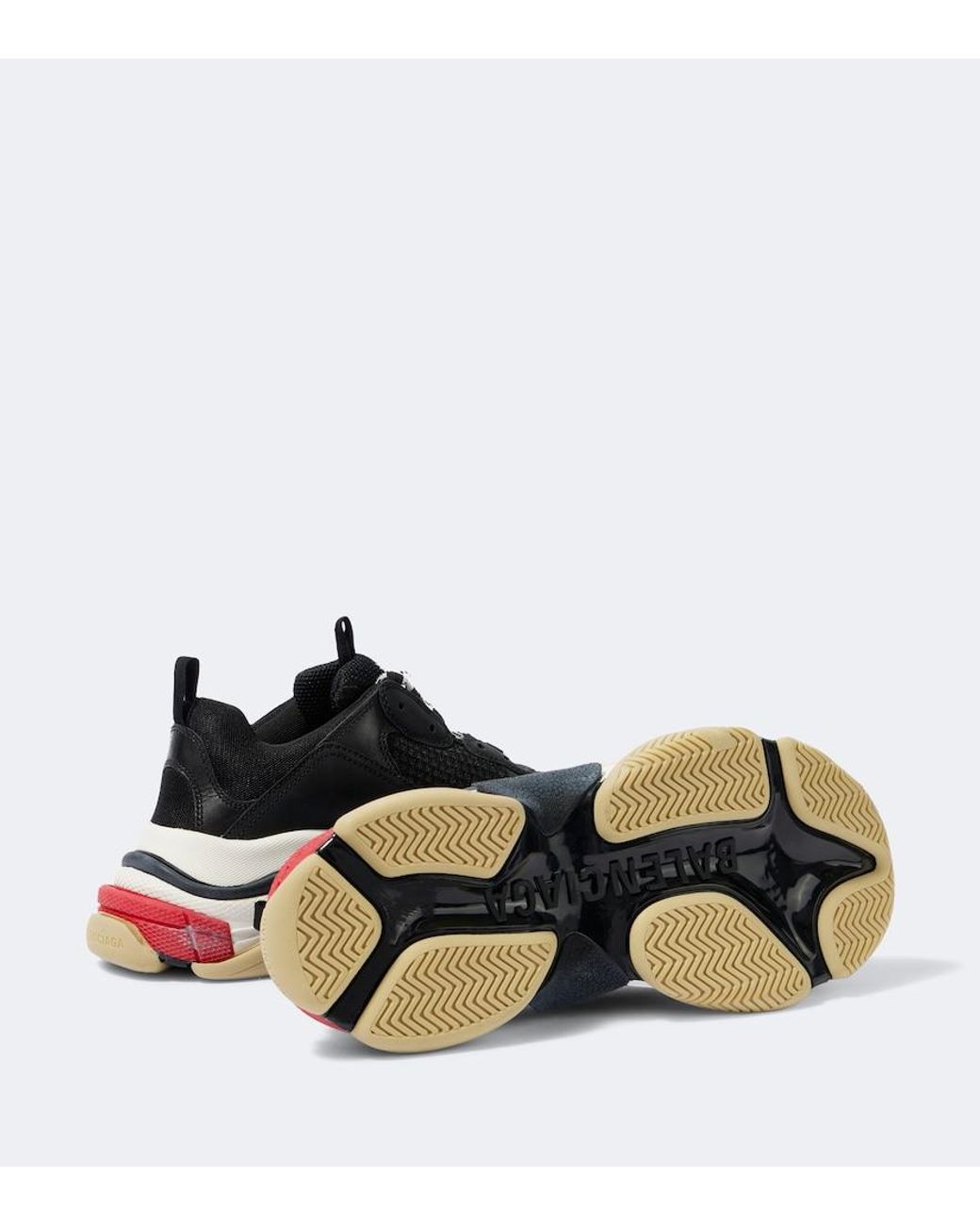 Balenciaga Black Triple S Sneakers, 100% Polyester for men