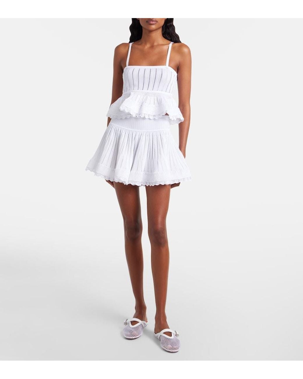 Alaïa White Knitted Top