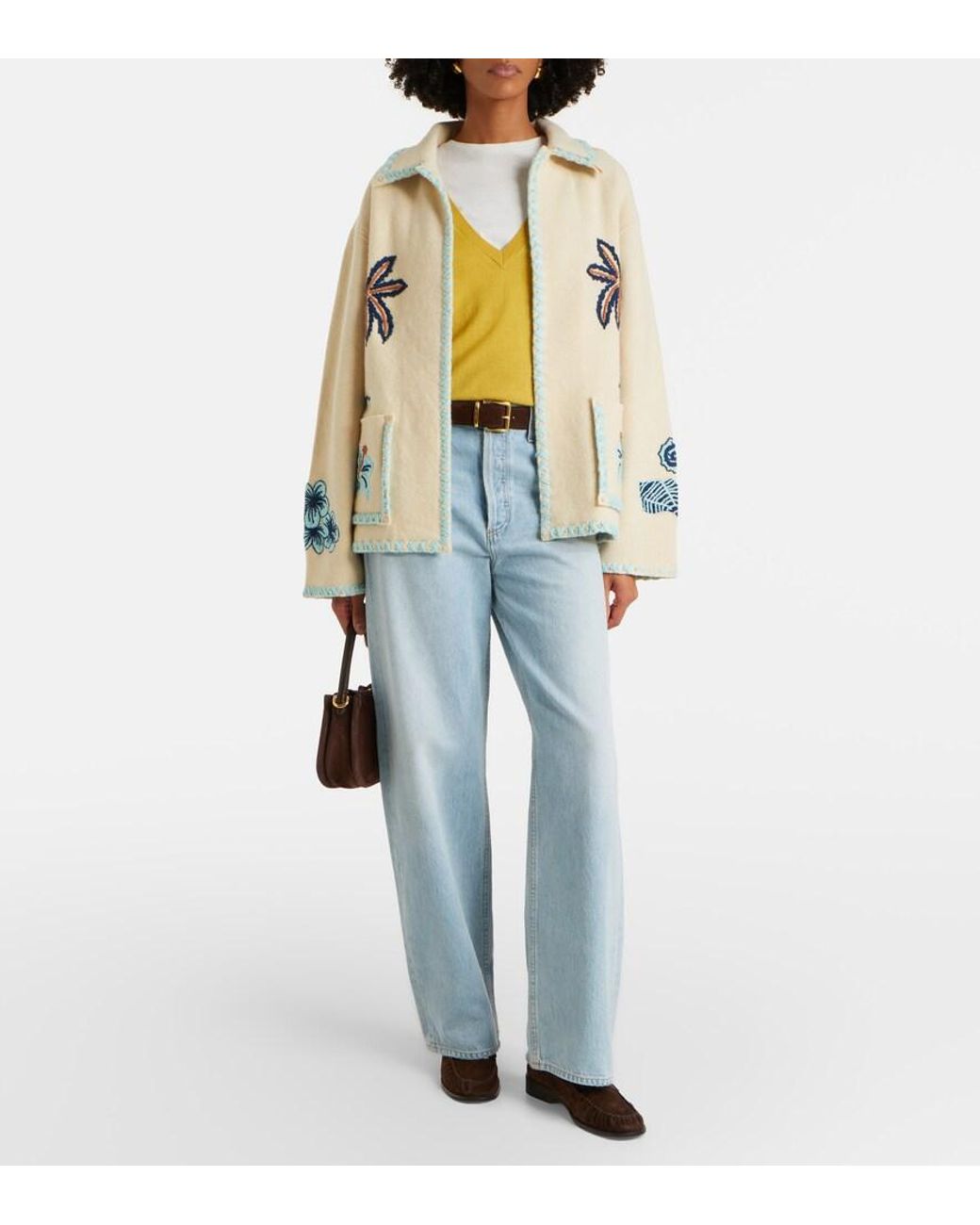 Alanui Natural Remember Me Virgin Wool Jacket