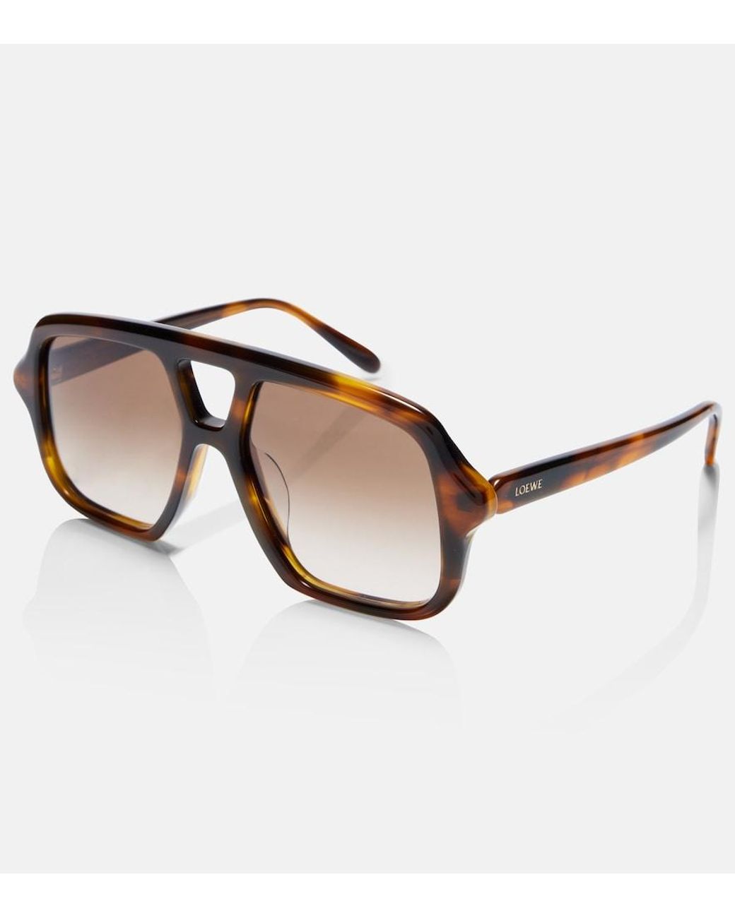 Loewe Brown Slim Navigator Sunglasses