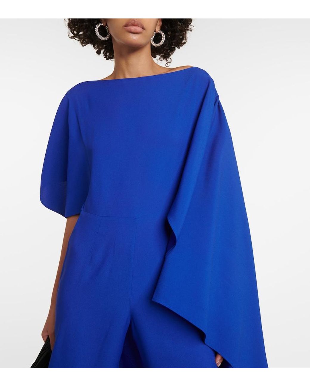 Taller Marmo Blue Jerry One-Shoulder Jumpsuit
