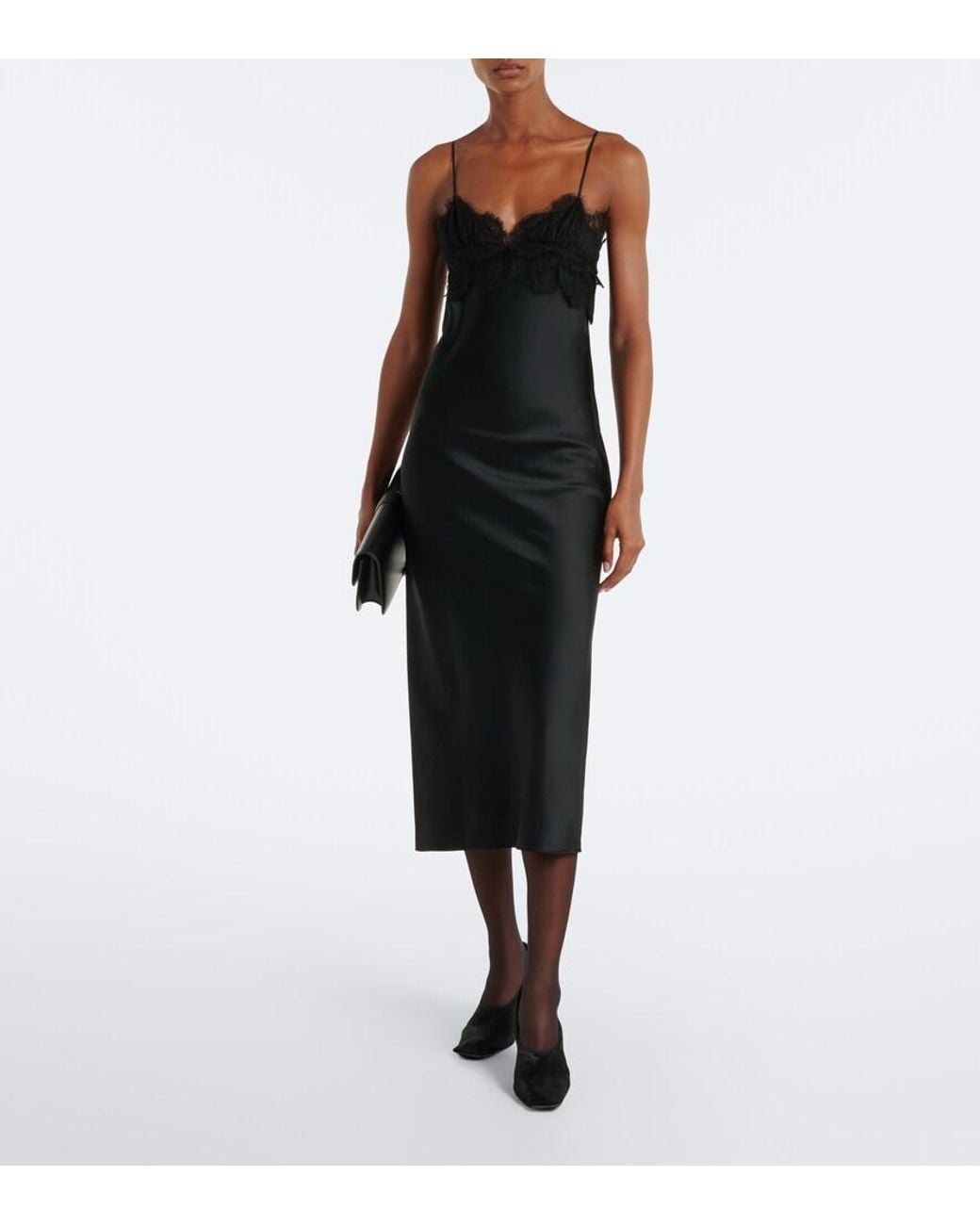 Khaite Black Marlene Calf Hair Pumps