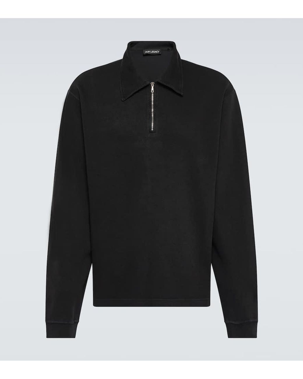 Our Legacy Lad Cotton Jersey Sweatshirt in Black for Men | Lyst