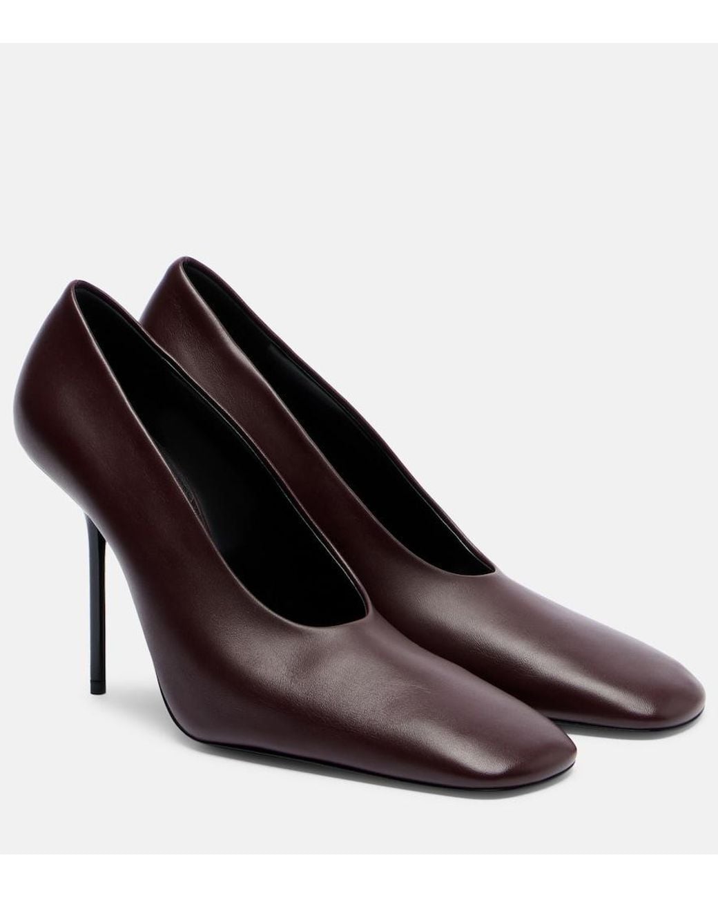 Victoria Beckham Brown 100 Leather Pumps