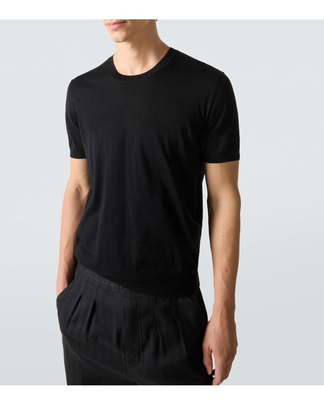 Tom Ford Black Cotton Sweater for men