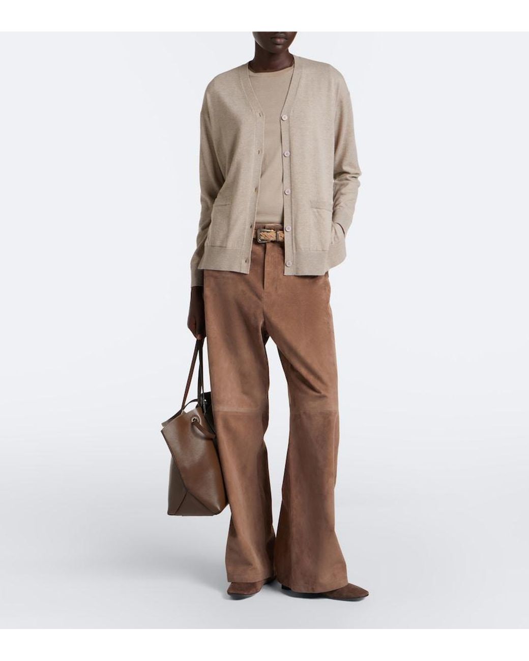 Max Mara Natural Wool Cardigan