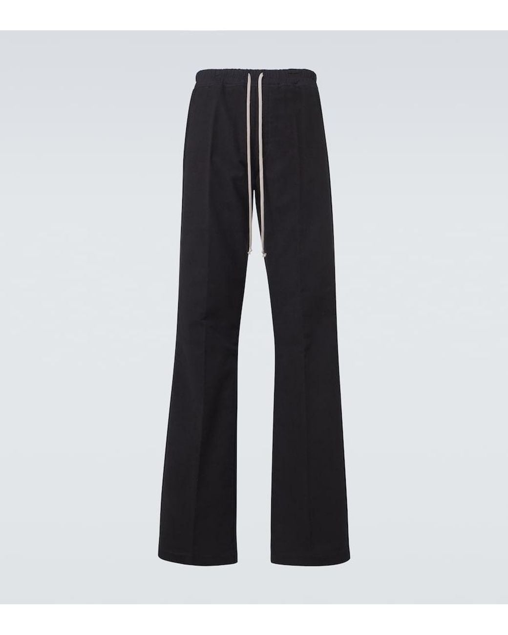 Rick Owens Blue Dietrich Cotton Wide-Leg Pants for men