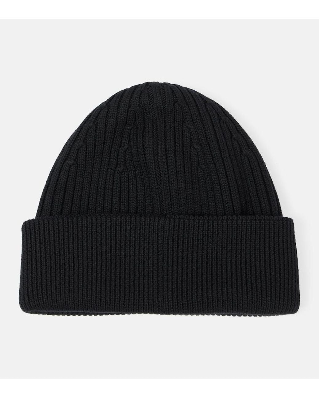 Loewe Black Logo Wool Beanie