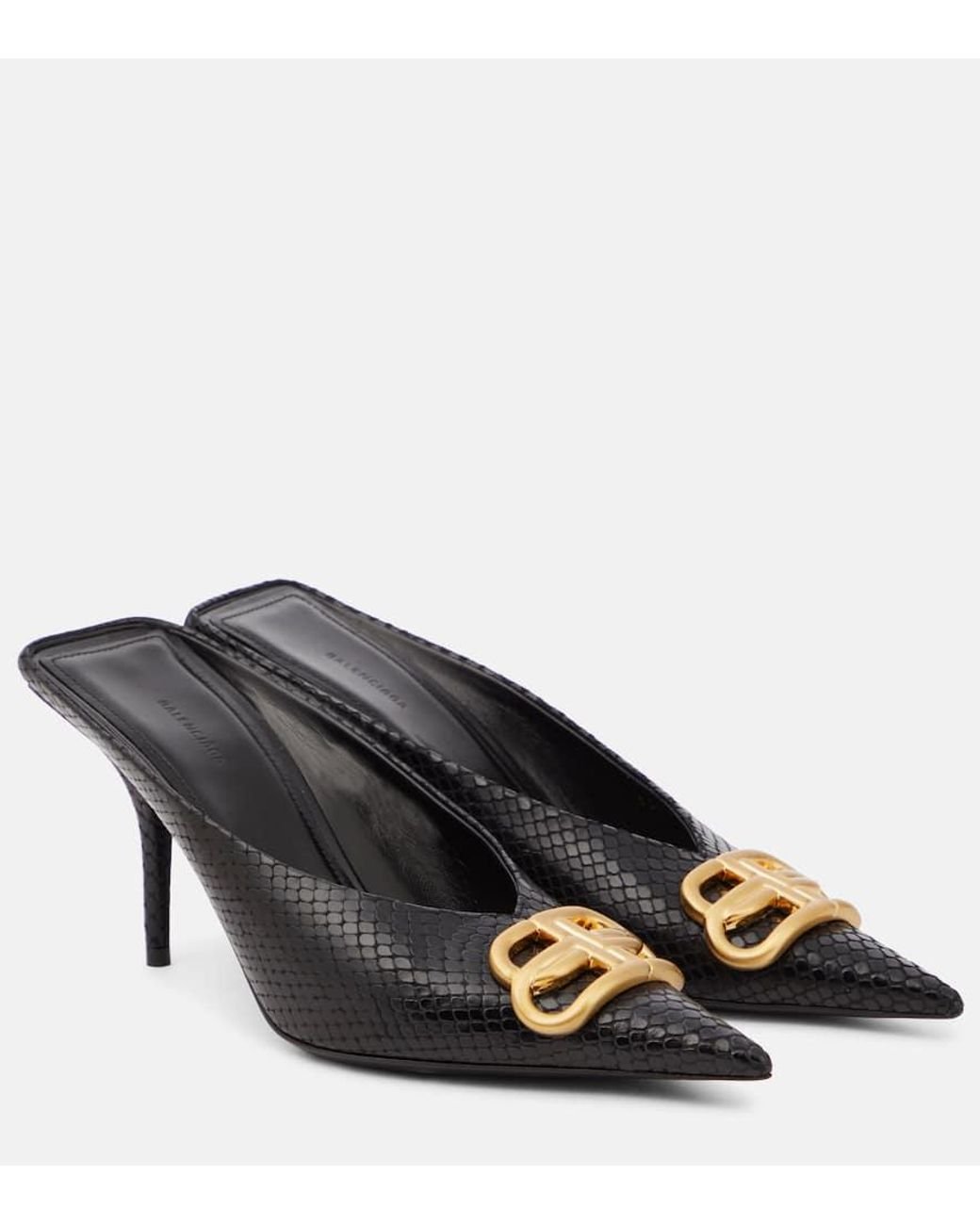 靴 BALENCIAGA KNIFE SLINGBACK SATIN MULE 靴 BALENCIAGA KNIFE SLINGBACK SATIN MULE Balenciaga Black Satin