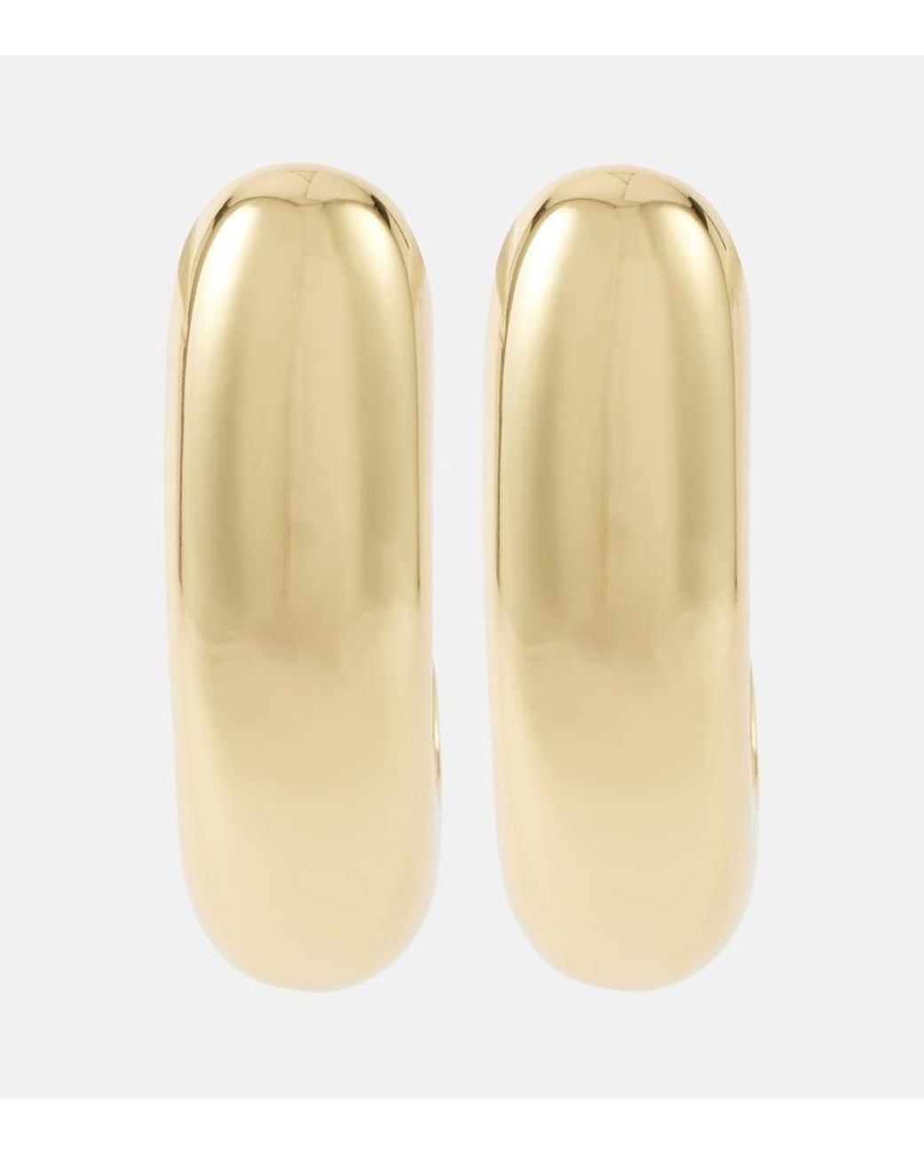 Jennifer Behr Natural Nimah-Plated Hoop Earrings