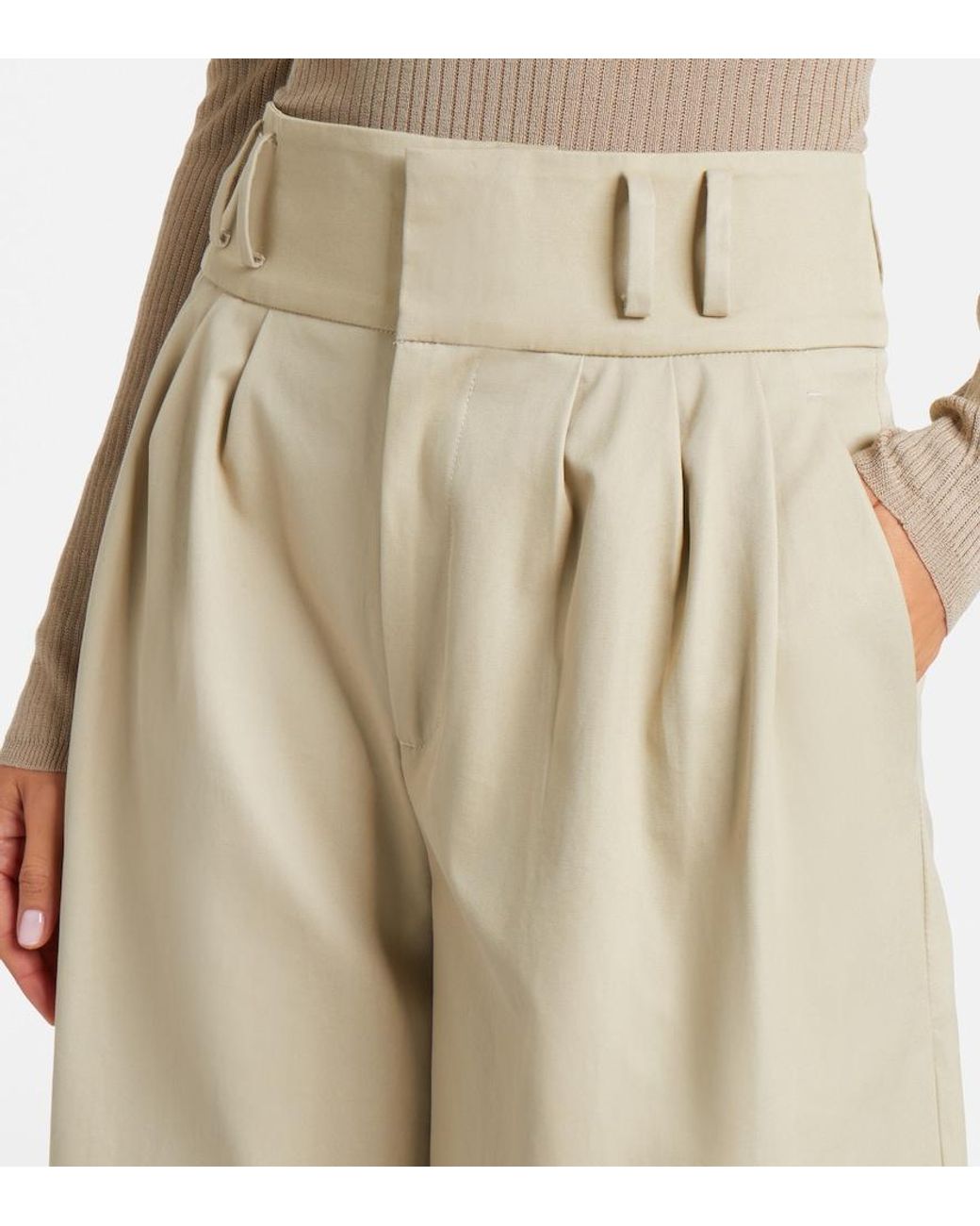 Altuzarra Natural Wilson Cotton Wide-Leg Pants