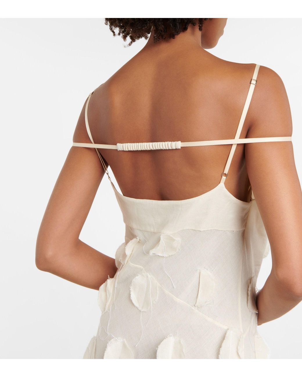 Jacquemus La Robe Pois Appliqued Cotton Gown in White | Lyst