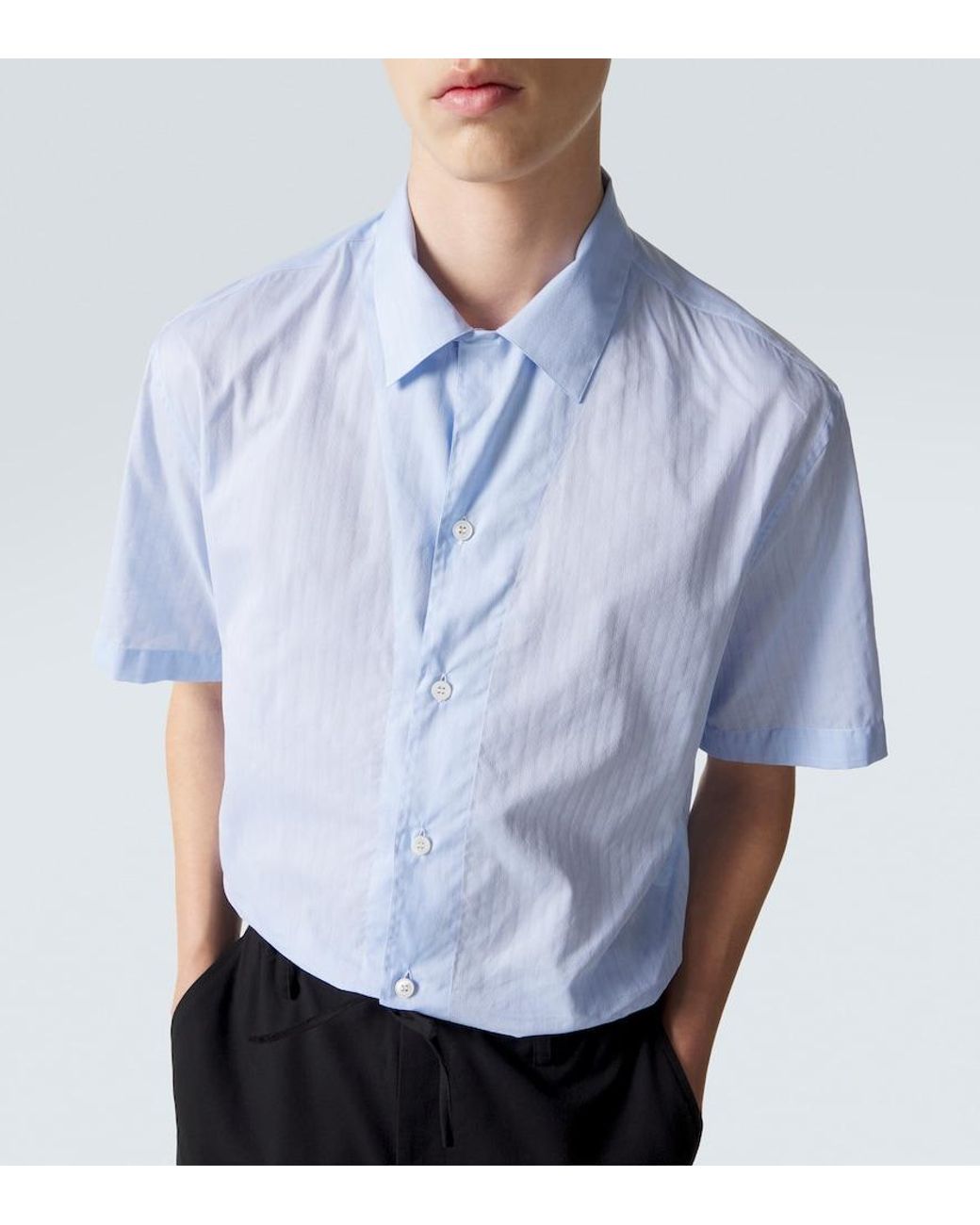 Camicia Bowling di Brioni in Blue da Uomo