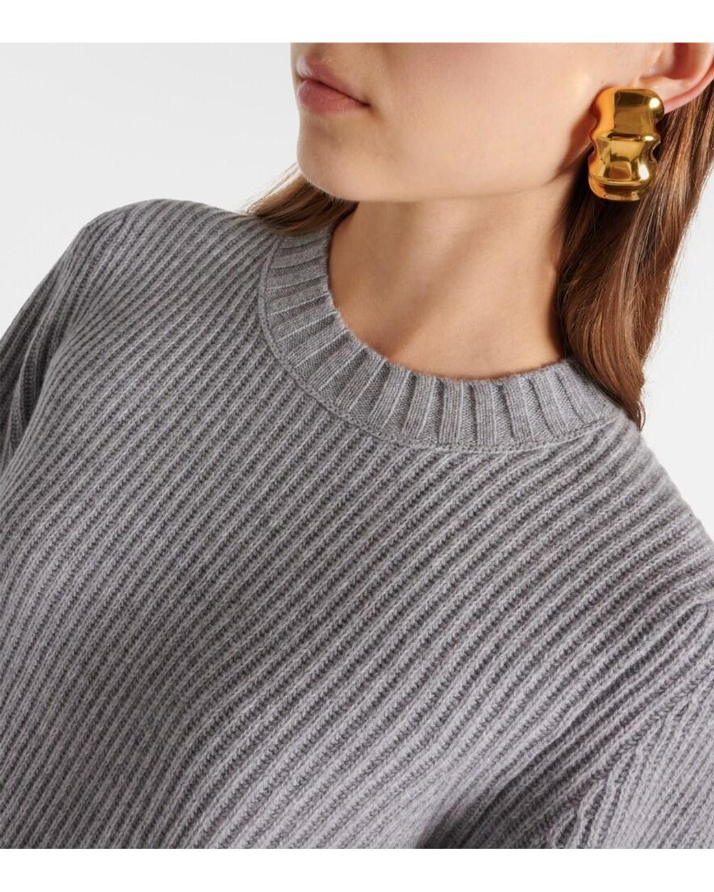 Dorothee Schumacher Gray Wool And Cashmere Sweater