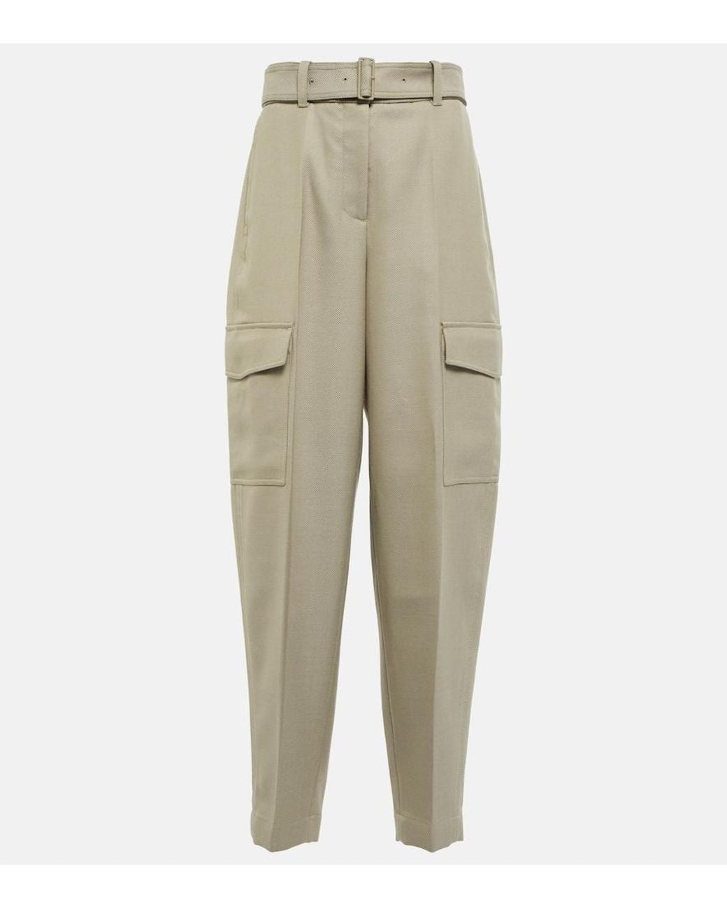Joseph Natural Devonport Wool-Blend Pants