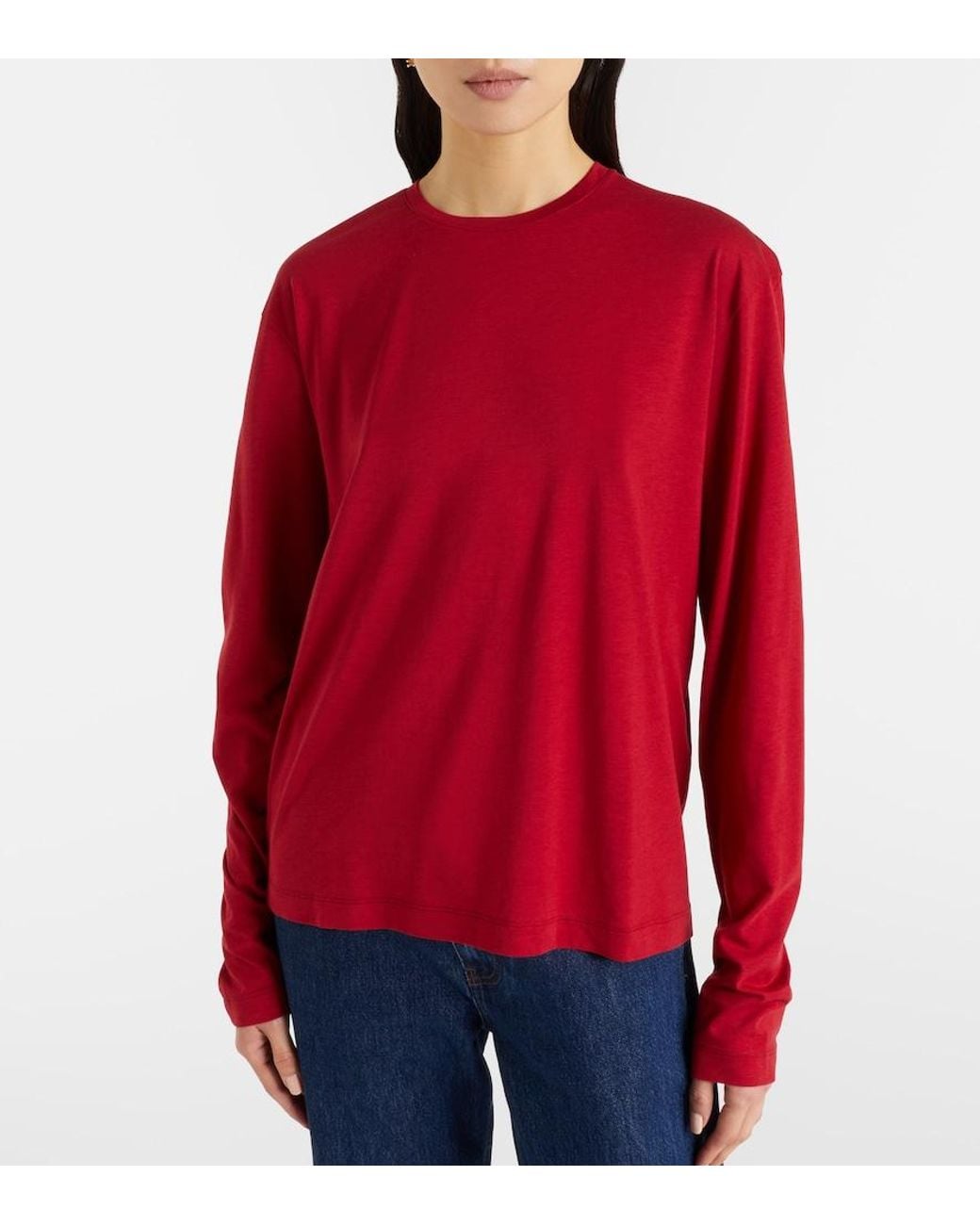 TOTEME Classic T-Shirt in Red | Lyst