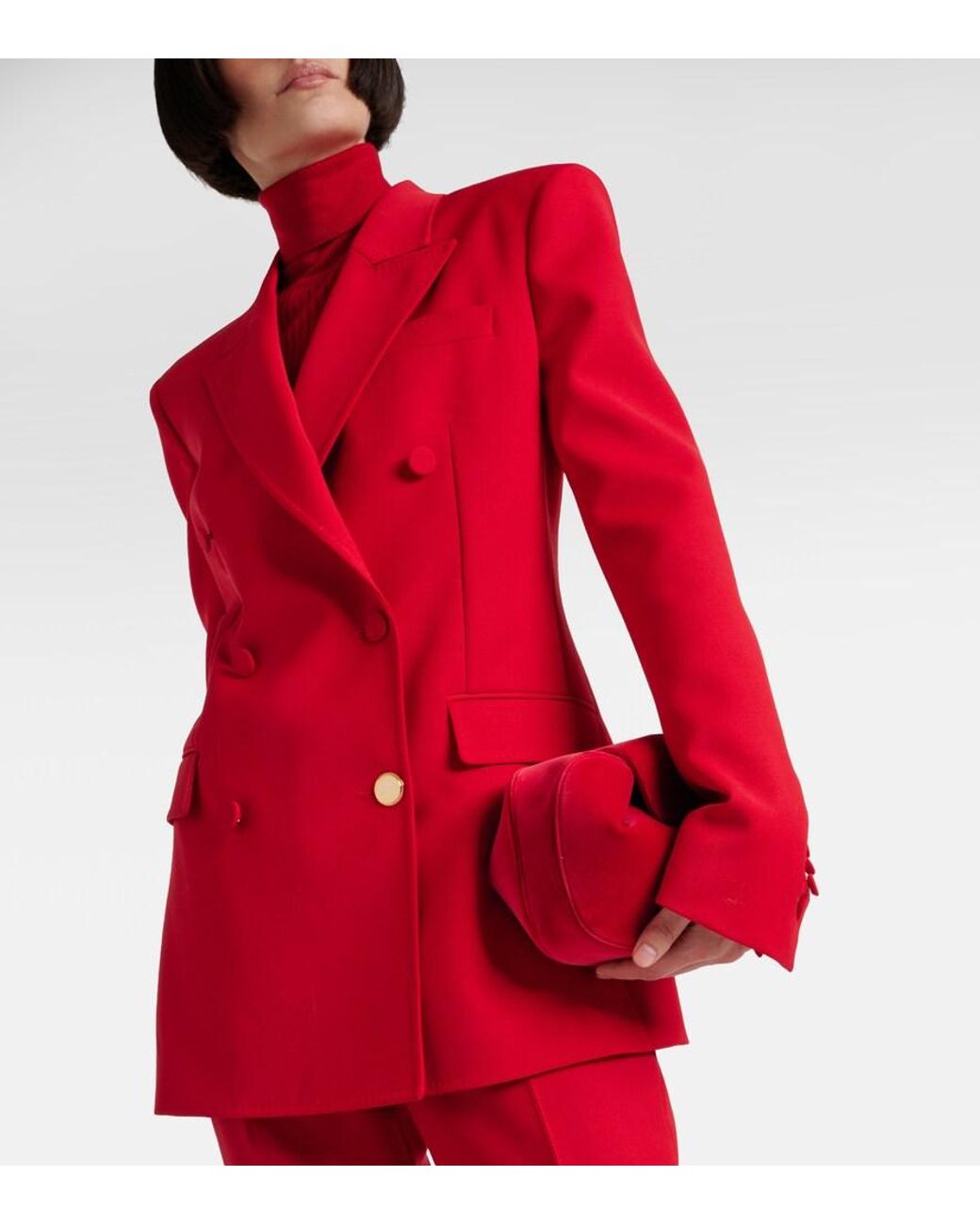 Gabriela Hearst Red Gavin Virgin Wool Blazer