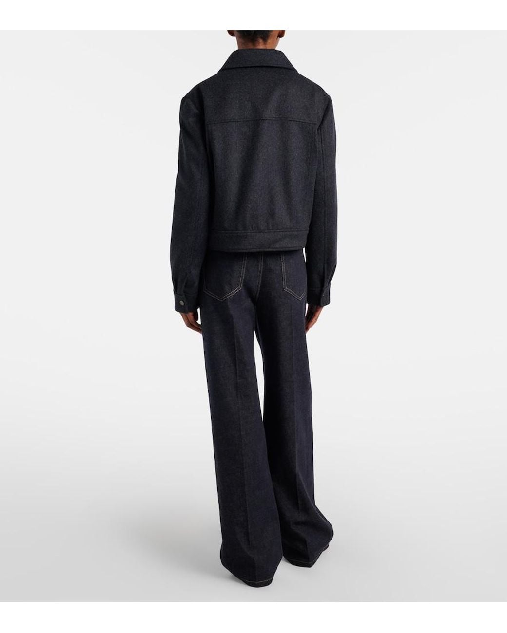 Brunello Cucinelli Blue Wide-Leg Jeans