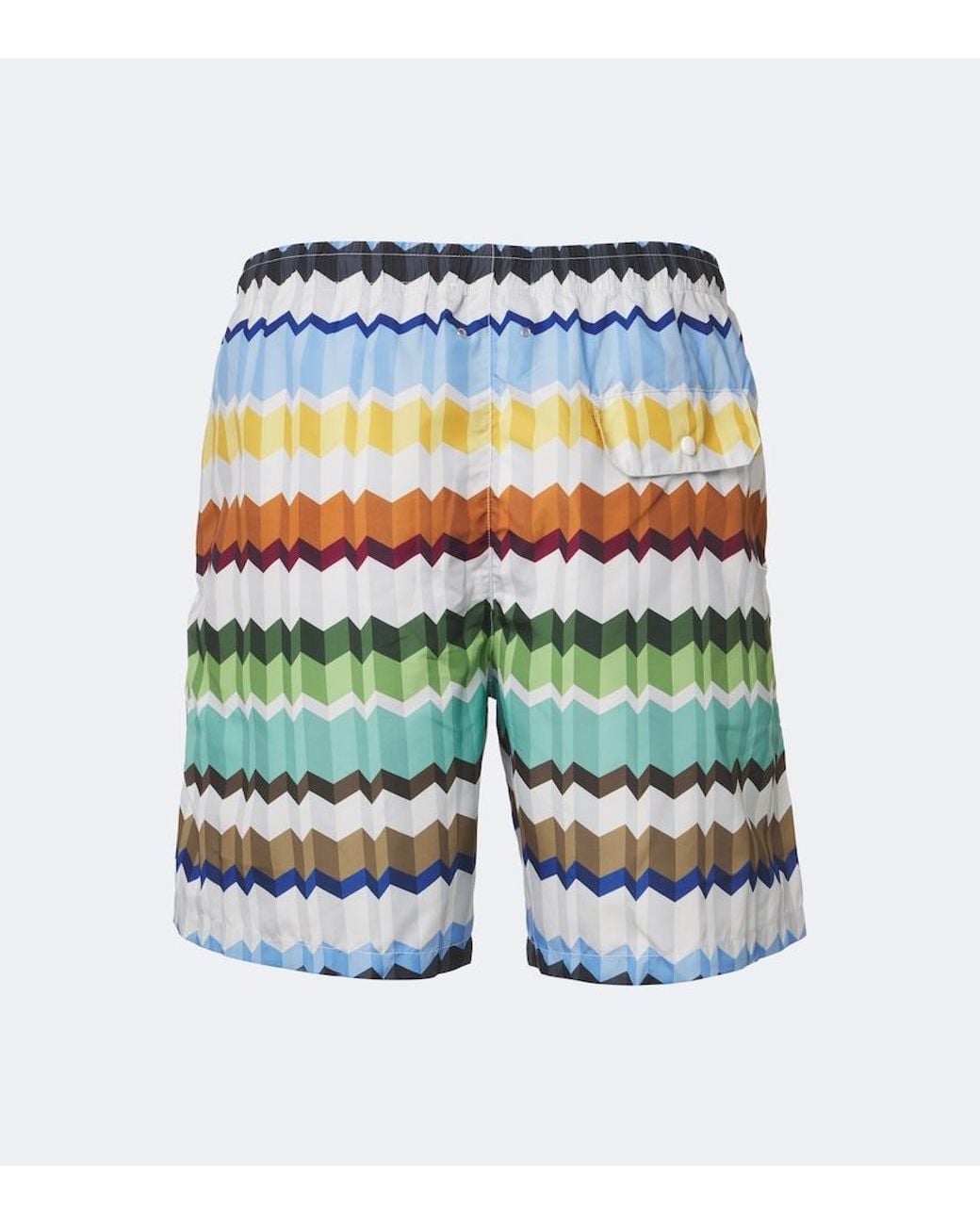 Missoni Blue Zigzag Swim Trunks for men