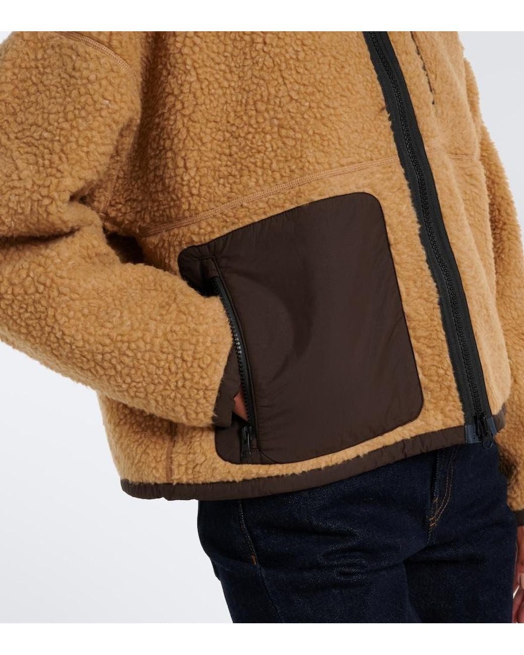 Canada Goose Natural Simcoe Wool-Blend Fleece Jacket