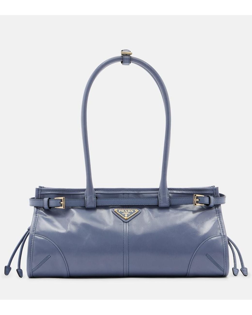 Prada Blue Bonnie Medium Leather Shoulder Bag