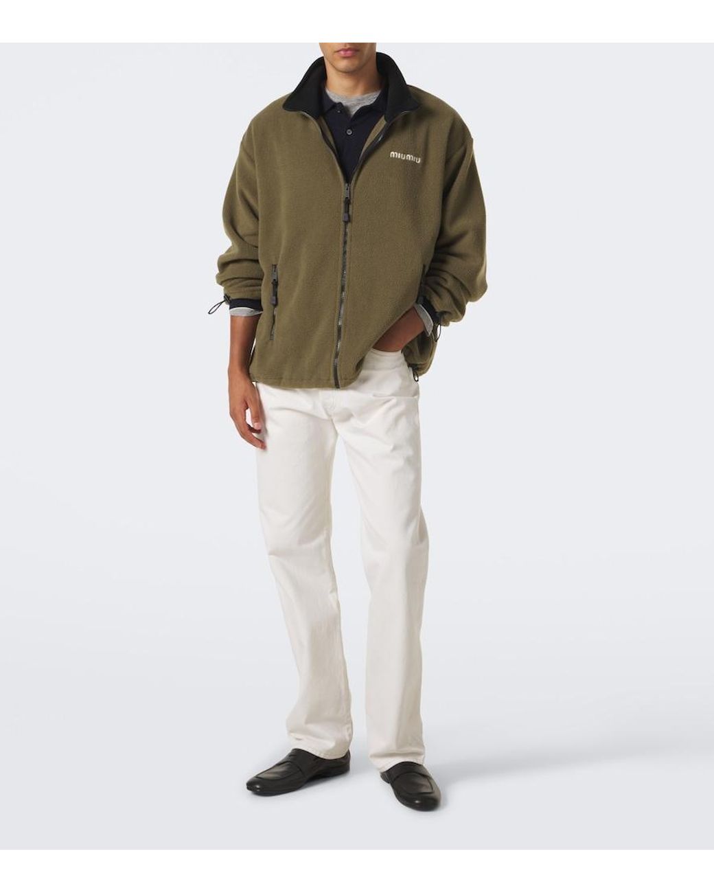Miu Miu Green Fleece Jacket for men