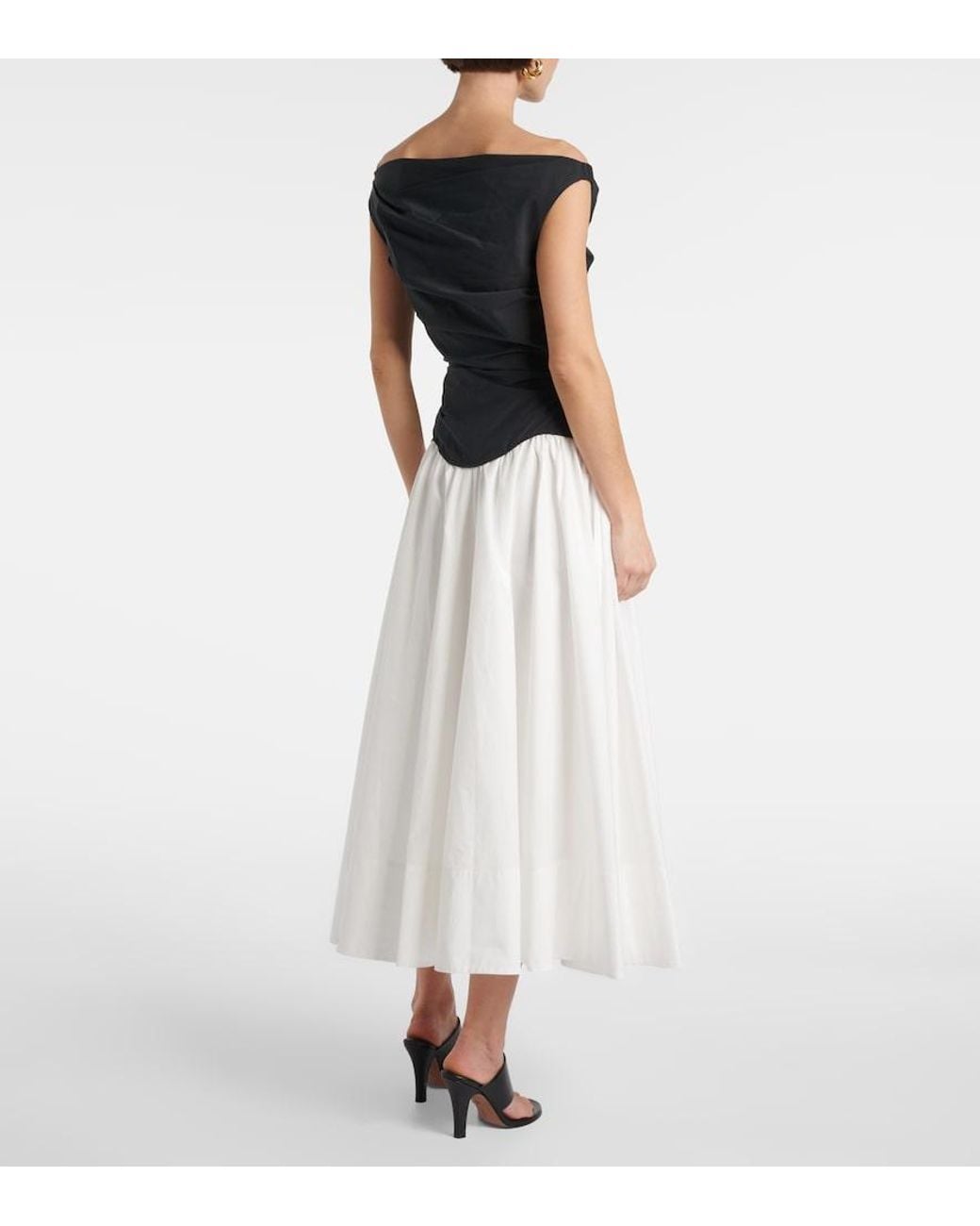 Jonathan Simkhai White Cersei' And Off-Shoulder Midi Dress