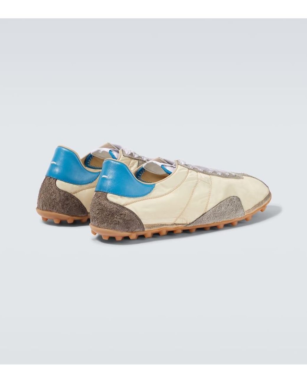 【Maison Margiela】スプリンタードリル レザースニーカー Maison Margiela Sprinter Leather-Trimmed Sneakers in