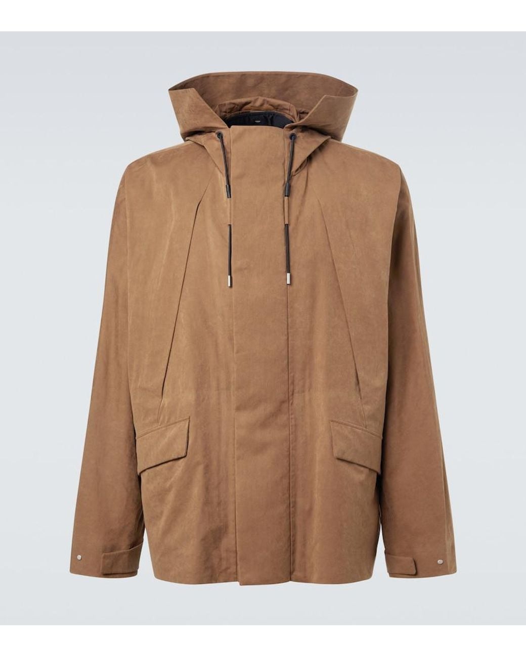 Loewe Brown X On Hooded Technical Jacket for men