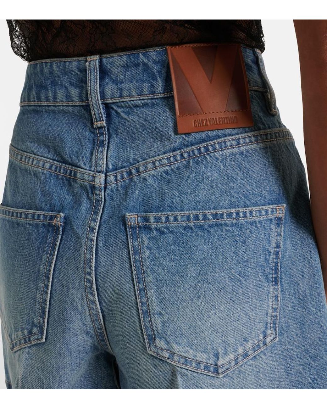 Valentino Garavani Blue Denim Shorts