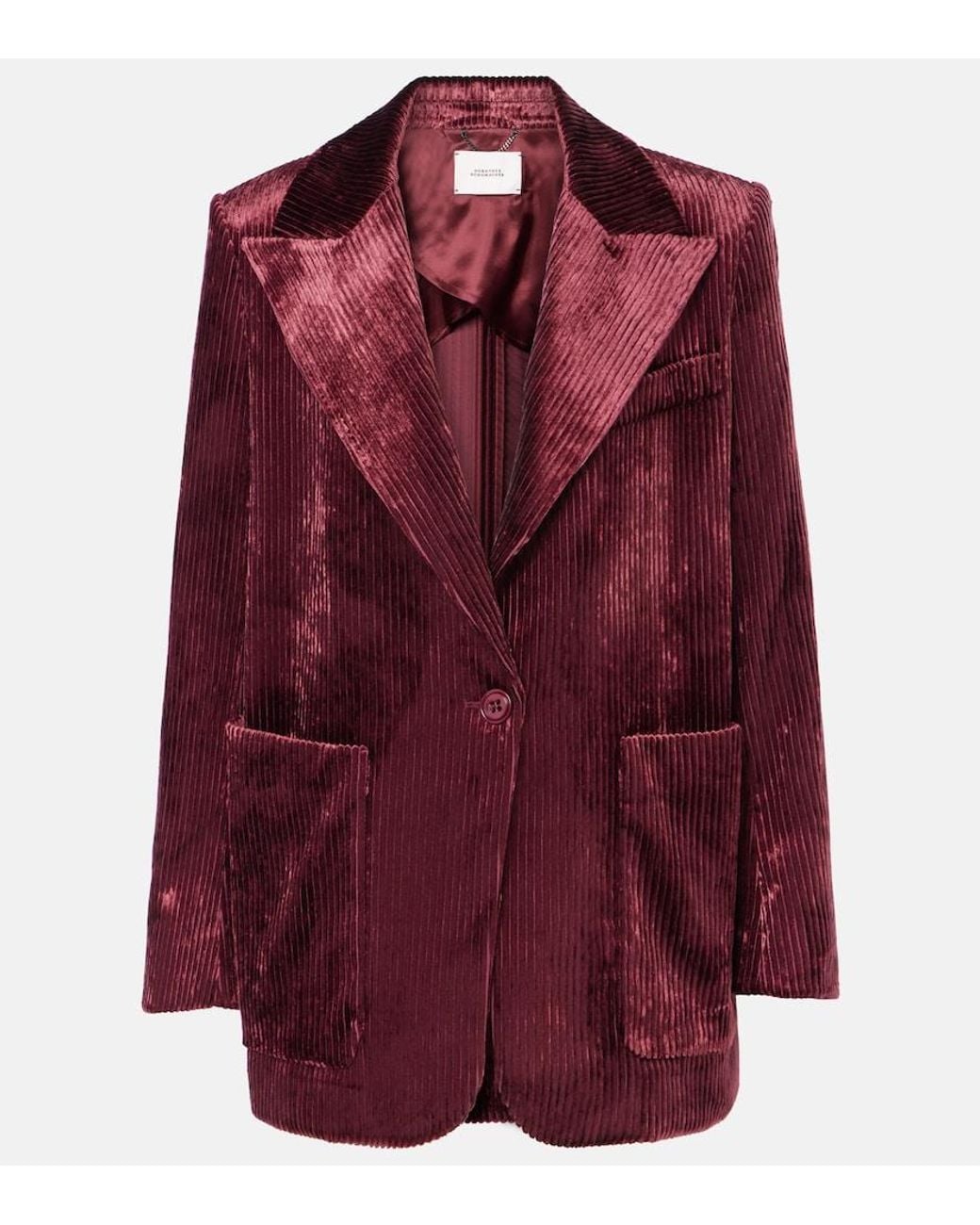 Dorothee Schumacher Red Oversized Corduroy Blazer