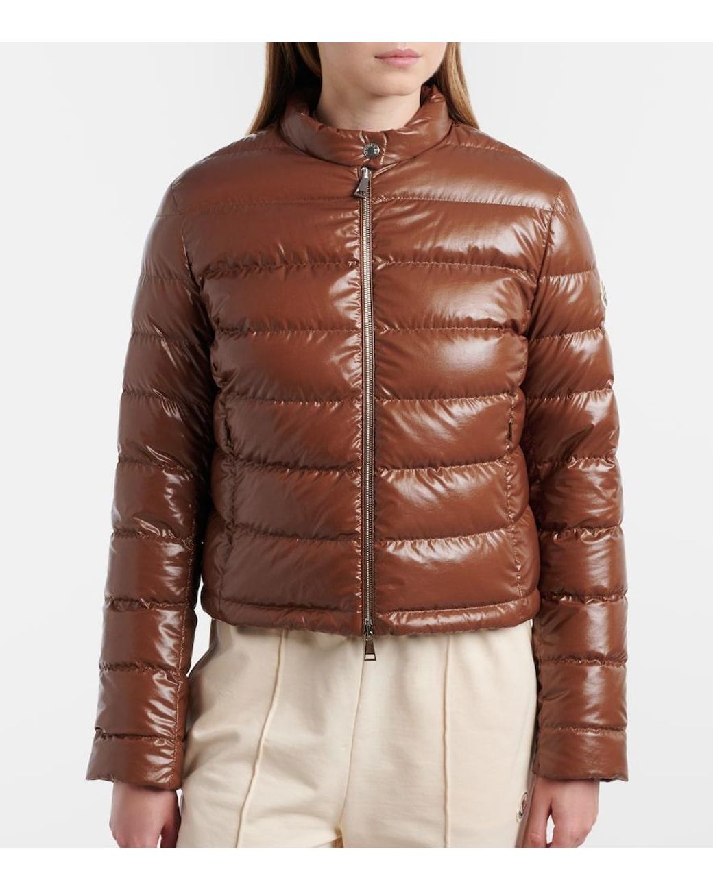 Moncler Brown 'Papillon' Down Jacket