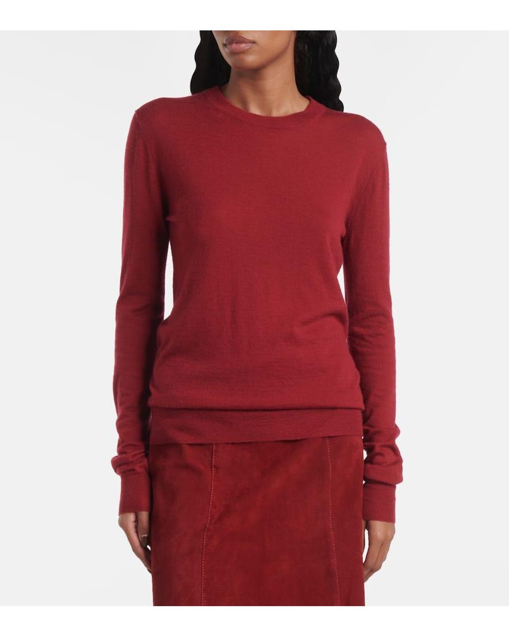 Joseph Red Pullover Cashair Aus Kaschmir