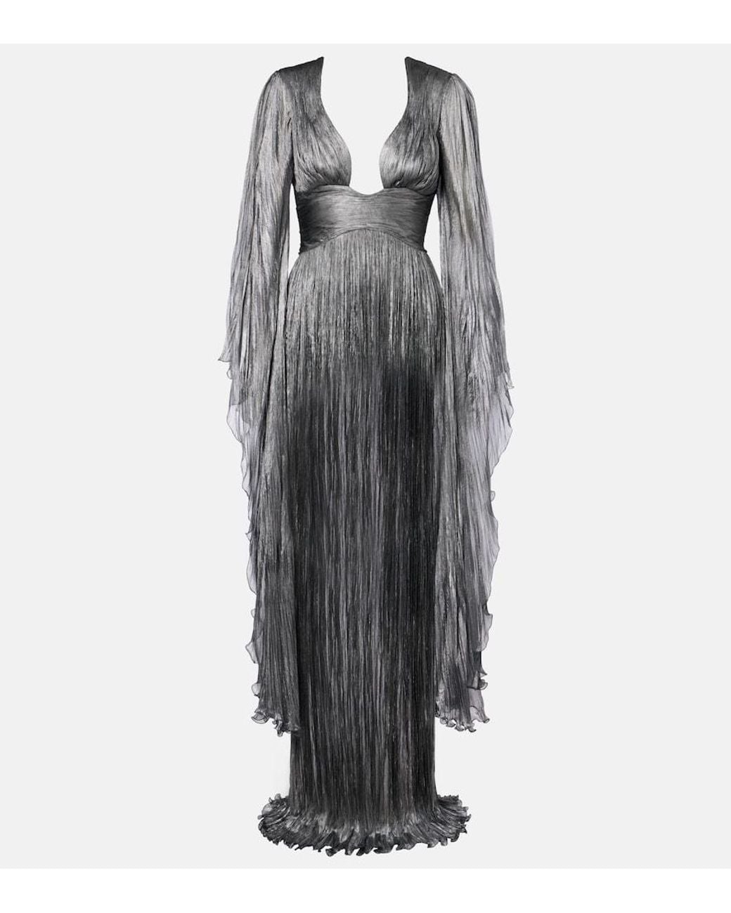 Maria Lucia Hohan Gray Catia Silk Gown