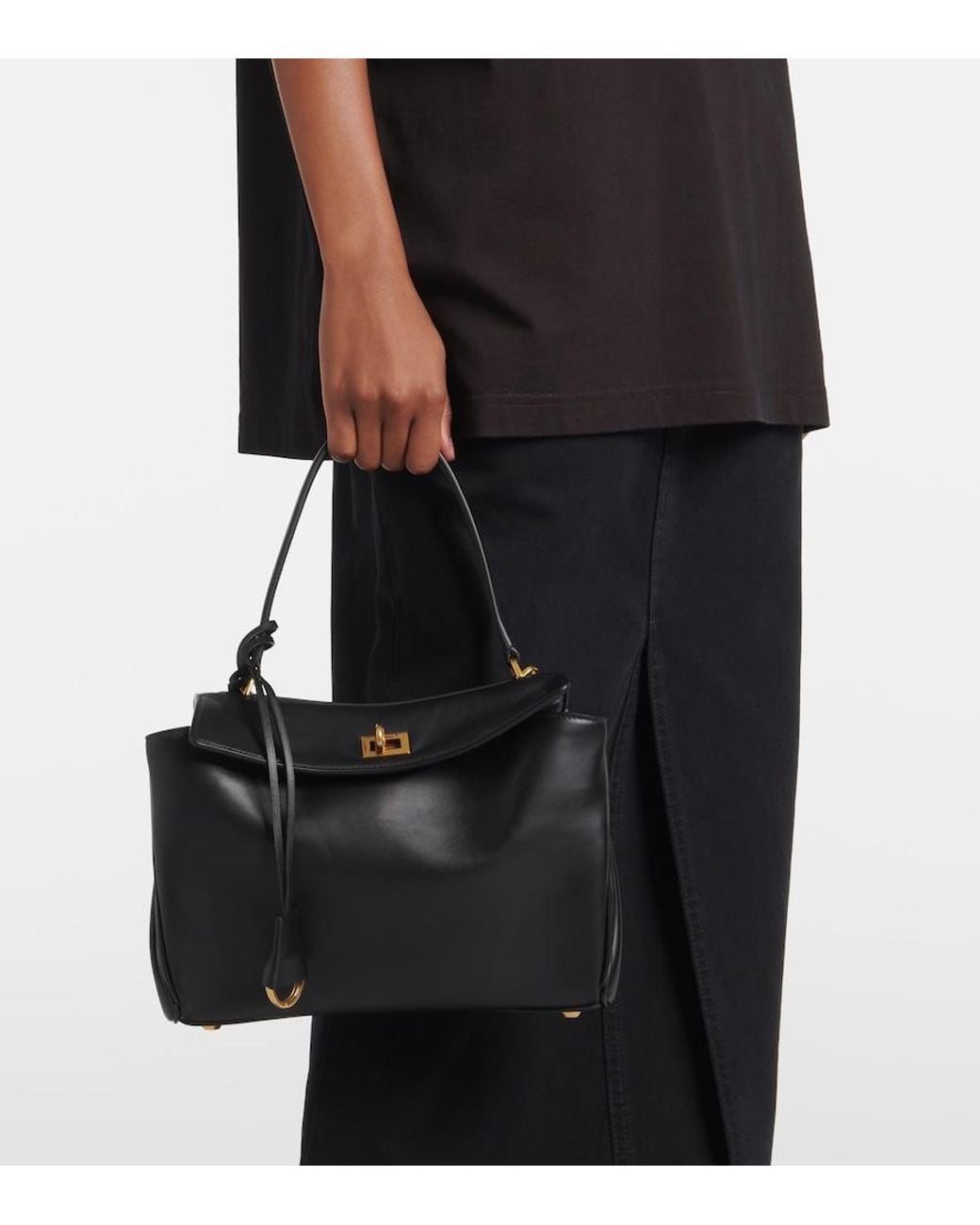 Balenciaga Black Rodeo Small Leather Handbag