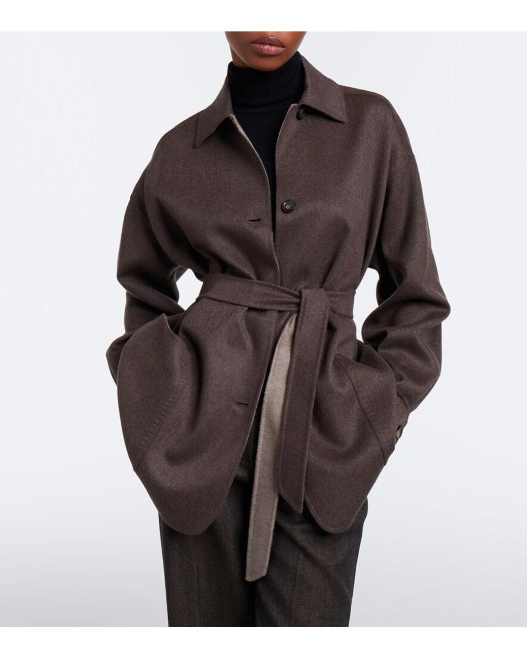 Max Mara Brown Cashmere-Blend Jacket