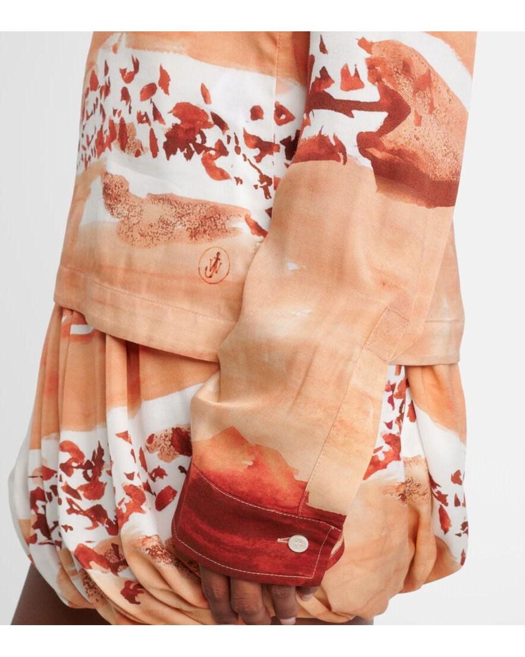 J.W. Anderson Orange Printed Polo Shirt