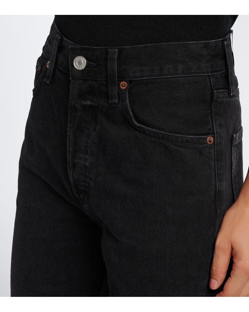 Agolde Black Slim Jeans